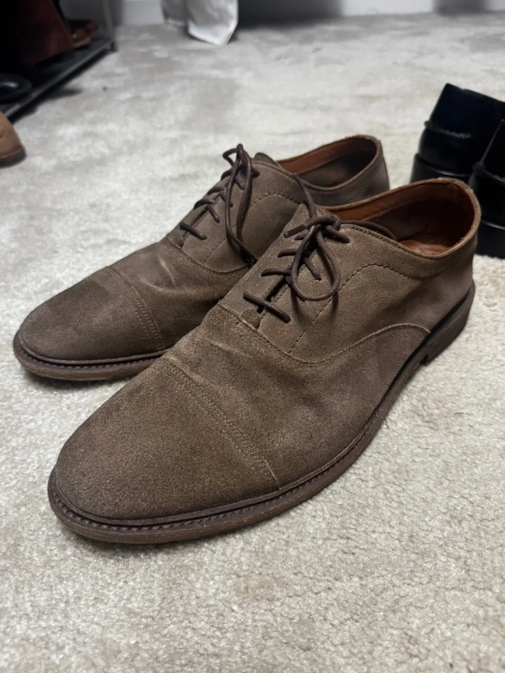 Men’s Frye Oxfords Suede dress shoes 13